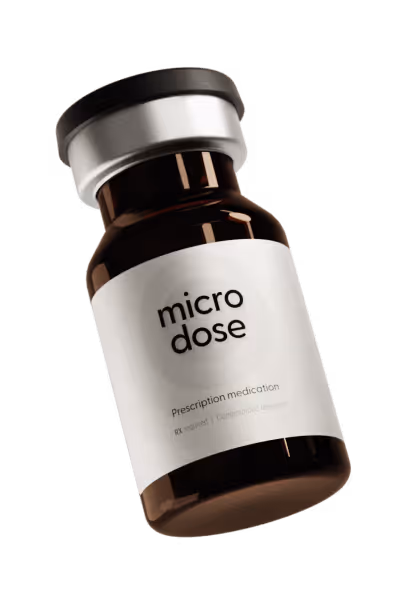 microdose bottle 3d render med